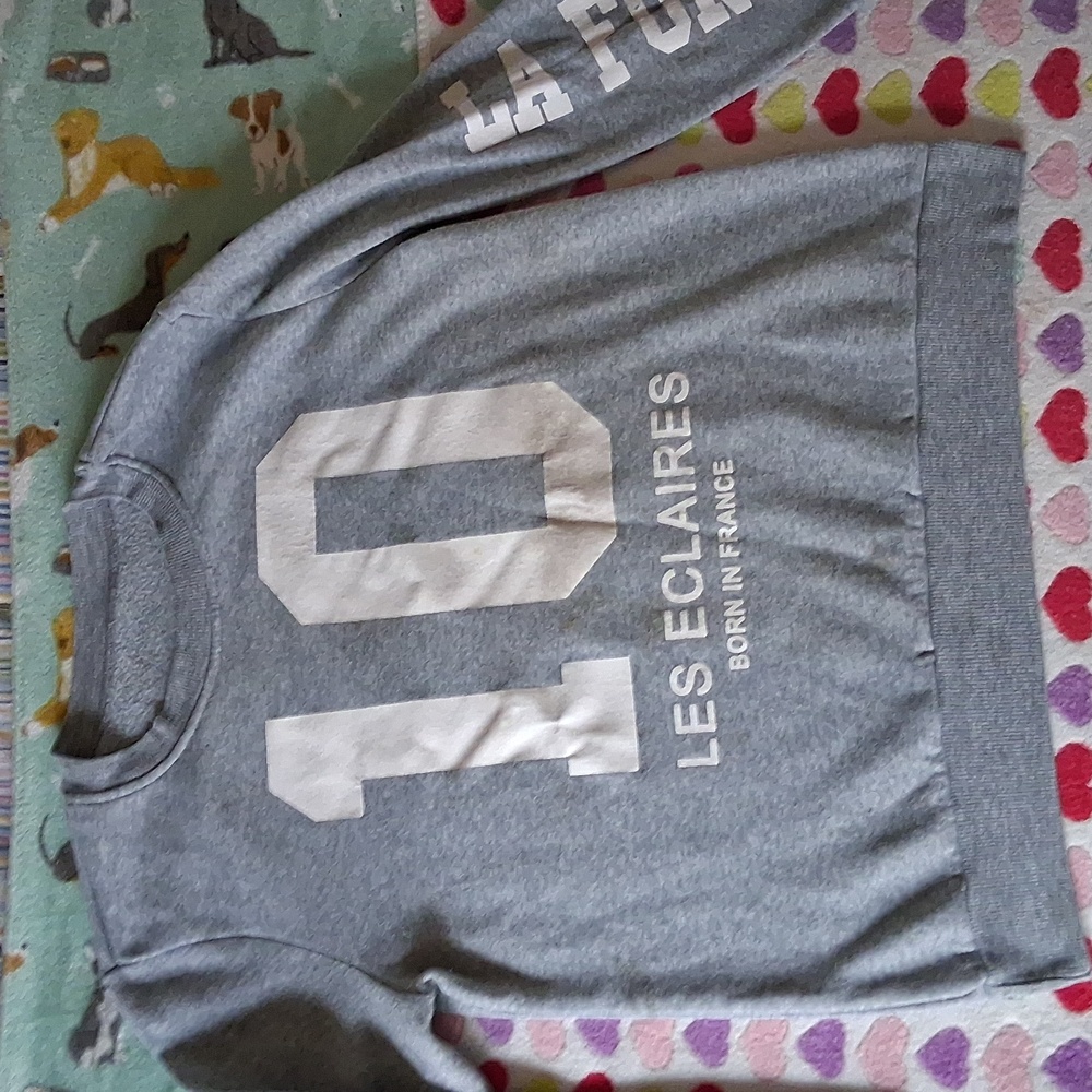 Claire's Light Gray Crewneck Sweater